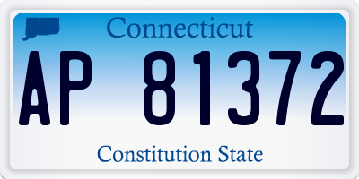 CT license plate AP81372