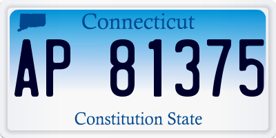 CT license plate AP81375