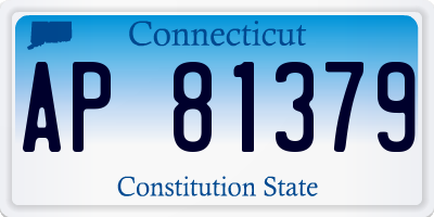 CT license plate AP81379