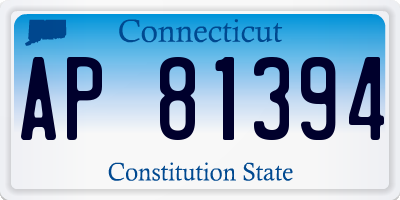 CT license plate AP81394