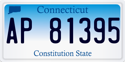 CT license plate AP81395