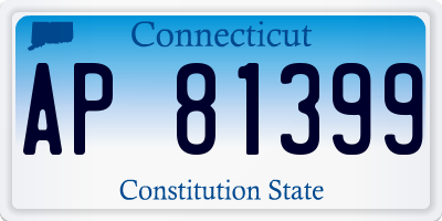 CT license plate AP81399