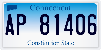 CT license plate AP81406