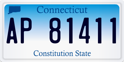 CT license plate AP81411