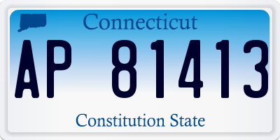 CT license plate AP81413
