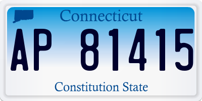 CT license plate AP81415