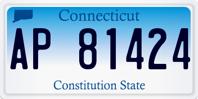 CT license plate AP81424