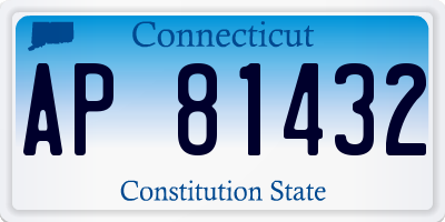 CT license plate AP81432