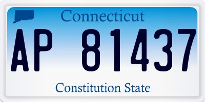 CT license plate AP81437