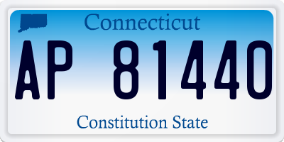 CT license plate AP81440