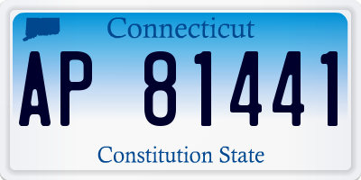 CT license plate AP81441