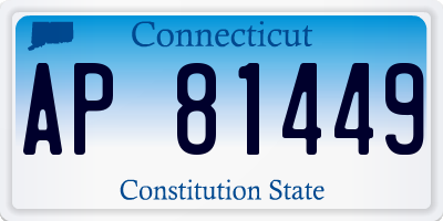 CT license plate AP81449