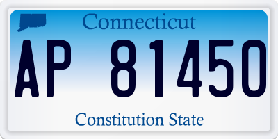 CT license plate AP81450