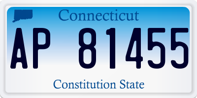 CT license plate AP81455