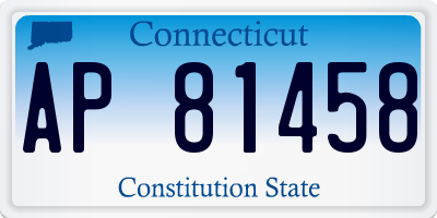 CT license plate AP81458