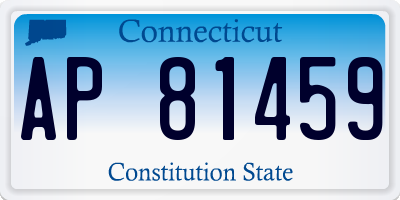 CT license plate AP81459