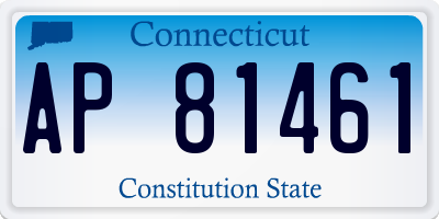 CT license plate AP81461