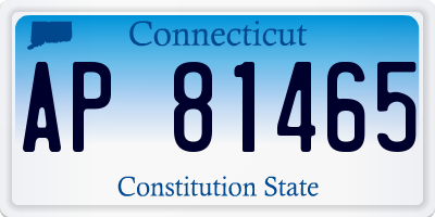 CT license plate AP81465