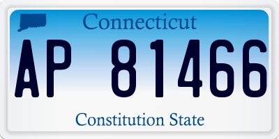 CT license plate AP81466