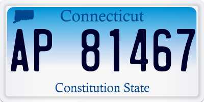 CT license plate AP81467