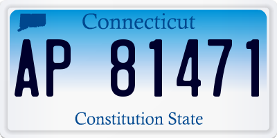 CT license plate AP81471