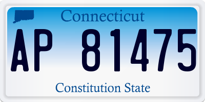 CT license plate AP81475