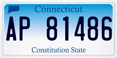 CT license plate AP81486