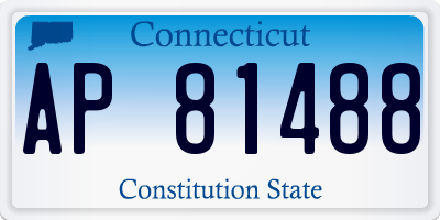 CT license plate AP81488