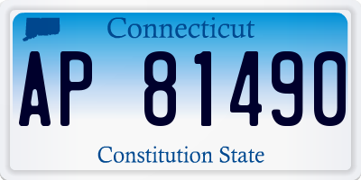 CT license plate AP81490