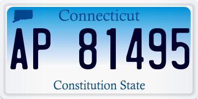 CT license plate AP81495