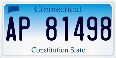 CT license plate AP81498