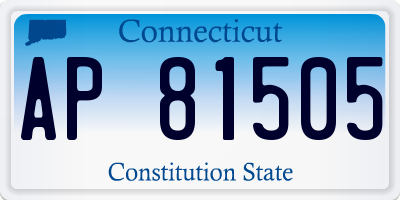 CT license plate AP81505