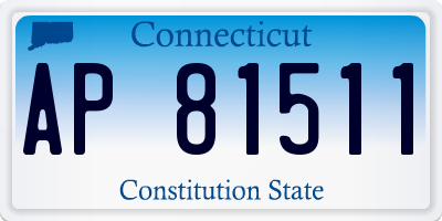 CT license plate AP81511