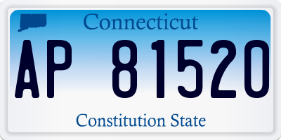 CT license plate AP81520