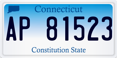 CT license plate AP81523