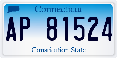 CT license plate AP81524