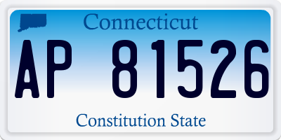 CT license plate AP81526