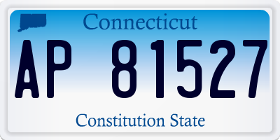 CT license plate AP81527