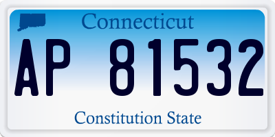 CT license plate AP81532