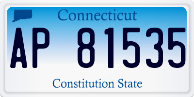 CT license plate AP81535
