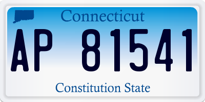 CT license plate AP81541