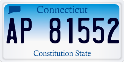 CT license plate AP81552