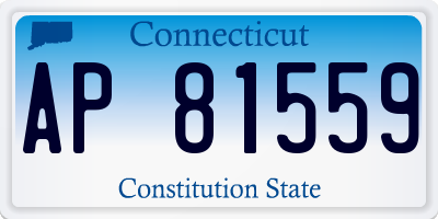 CT license plate AP81559