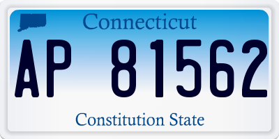 CT license plate AP81562