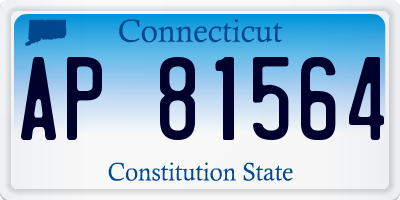 CT license plate AP81564