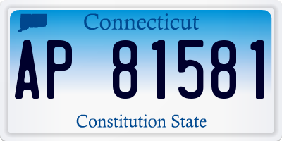 CT license plate AP81581
