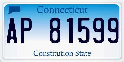 CT license plate AP81599
