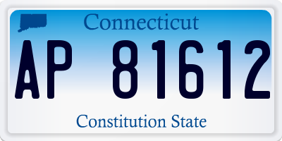 CT license plate AP81612