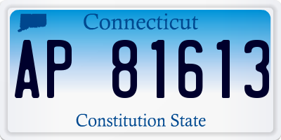 CT license plate AP81613