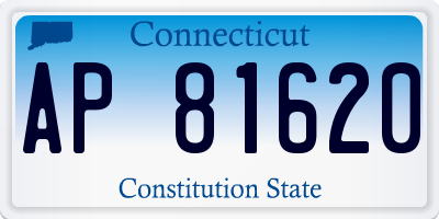 CT license plate AP81620